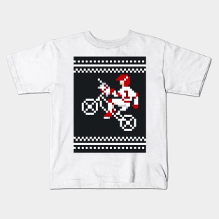 BMX videogame pixel art Kids T-Shirt
